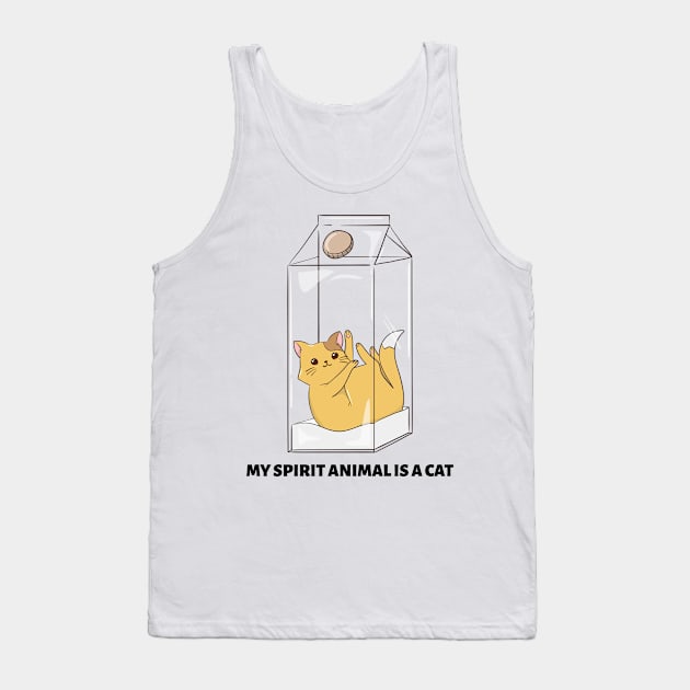 My Spirit Animal Is A Cat Tank Top by Theblackberry